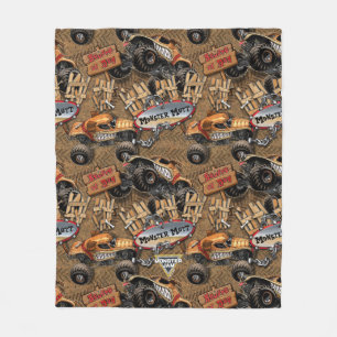 Monster Jam Monster Mutt Dalmatiner Fleecedecke
