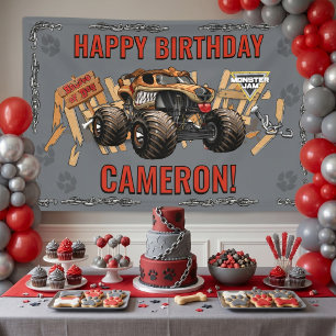 Monster Jam - Monster Mutt Geburtstag Banner
