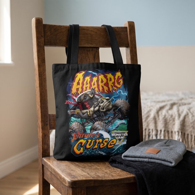 Monster Jam Pirate's Curse (Simulated tote bag on chair)
