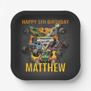 Monster Jam Trucks Geburtstag Pappteller