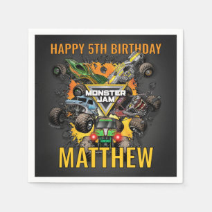 Monster Jam Trucks Geburtstag Serviette