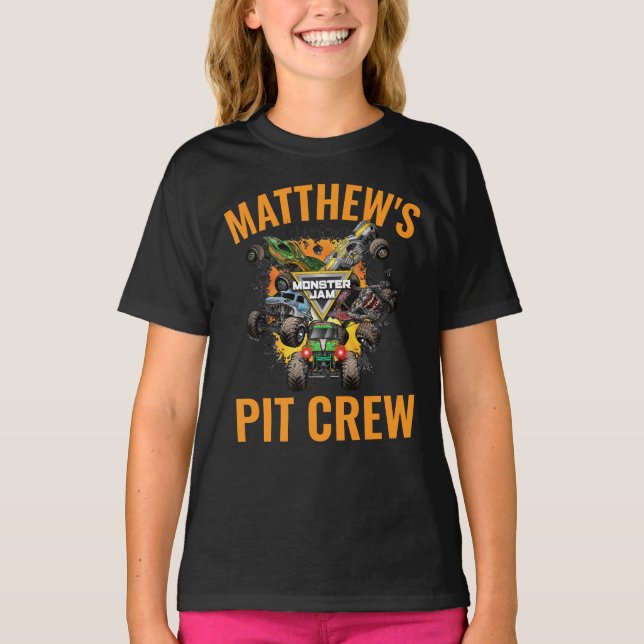 Monster Jam Trucks Pit Crew T-Shirt (Vorderseite)
