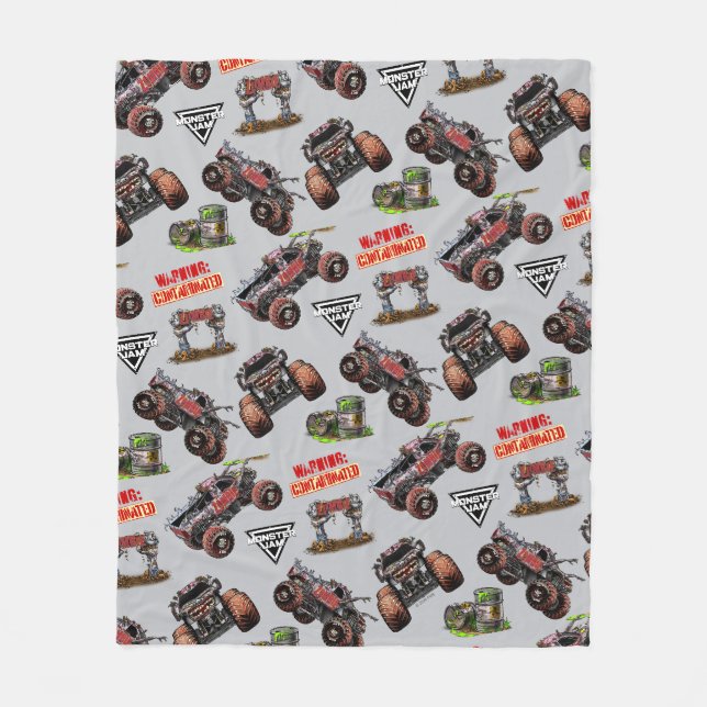 Monster Jam Zombie Fleecedecke (Vorderseite)