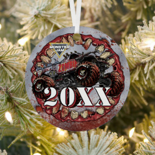 Monster Jam Zombie Ornament Aus Metall