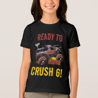 Monster Jam - Zombie Ready to Crush Geburtstag Tri-Blend Shirt