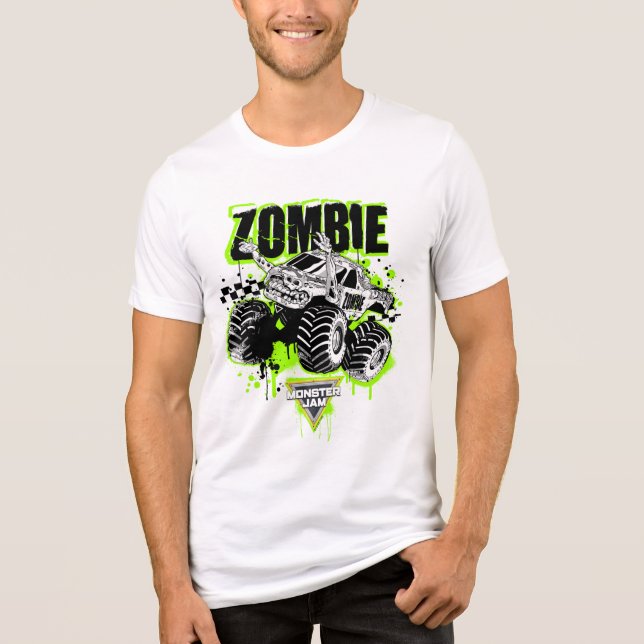 Monster Jam Zombie Tri-Blend Shirt (Vorderseite)