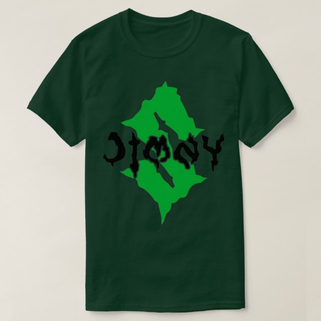 MONSTER JIMNY GREEN BLACK T-Shirt (Design vorne)