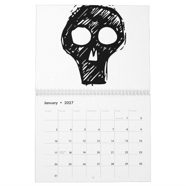 Monster-Kalender.  Eine Änderung kommt! Kalender (Jan 2027)