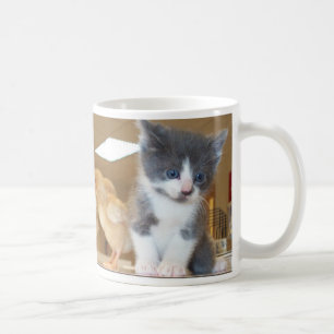 Monster-Katze - Kätzchen mit der Küken-Tasse Tasse