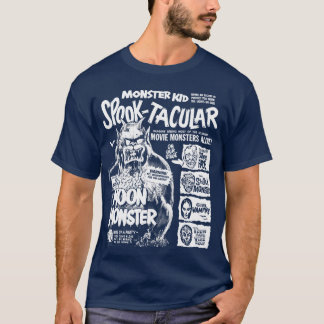 Monster Kid Spook Tacular Retro-Spook Show Design T-Shirt
