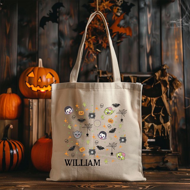 Monster Kids Trick-oder-Leckerei Tote Bag Tragetasche (Von Creator hochgeladen)