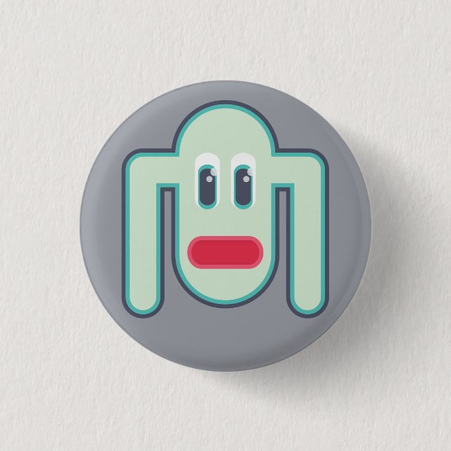 Monster-Knopf Button (Vorderseite)
