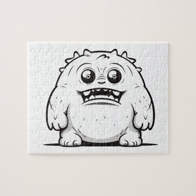 Monster Kontur Sketch Klein Puzzle (Horizontal)