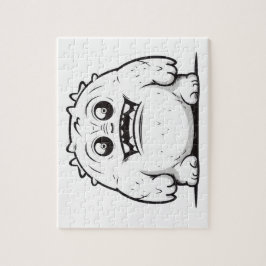 Monster Kontur Sketch Klein Puzzle