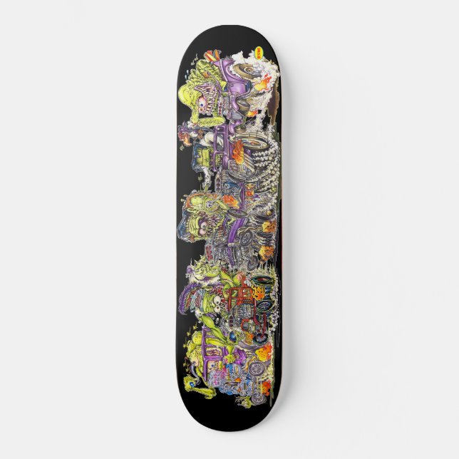 Monster Kundgebung SPOOK RODS Skate Deck Skateboard (Vorderseite)