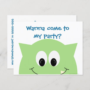 Monster laden 4.25x5.25 ein einladung