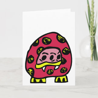 MONSTER LADYBUG GREETING CARD KARTE