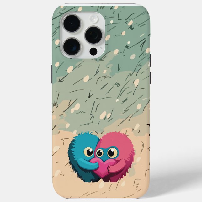 Monster-Liebe Case-Mate iPhone Hülle (Rückseite)