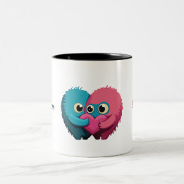 Monster-Liebe Zweifarbige Tasse