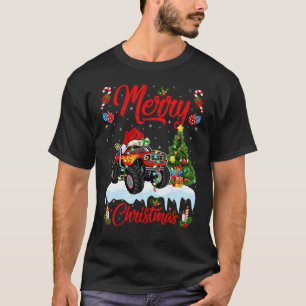 Monster Lights Weihnachtsbaum Truck T-Shirt