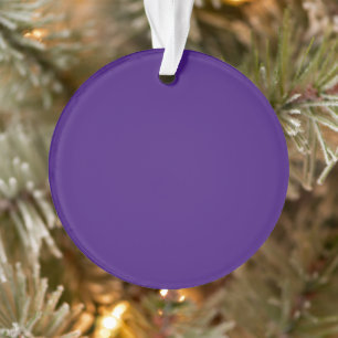 Monster Lila Circle Akronylic Ornament