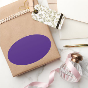 Monster Lila Oval Aufkleber