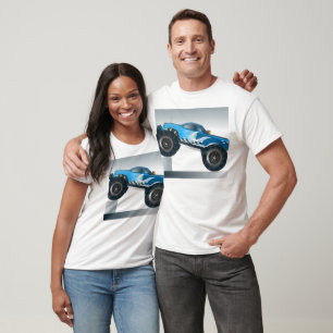Monster-LKW 4x4 trägt Radbewegungsmetallgänge zur T-Shirt