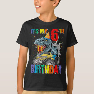 Monster Lkw 6 Jahre T-Shirt 6. Geburtstag Junge Mo