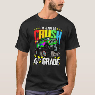 Monster-Lkw bereit, vierte Klasse wieder zu zersch T-Shirt