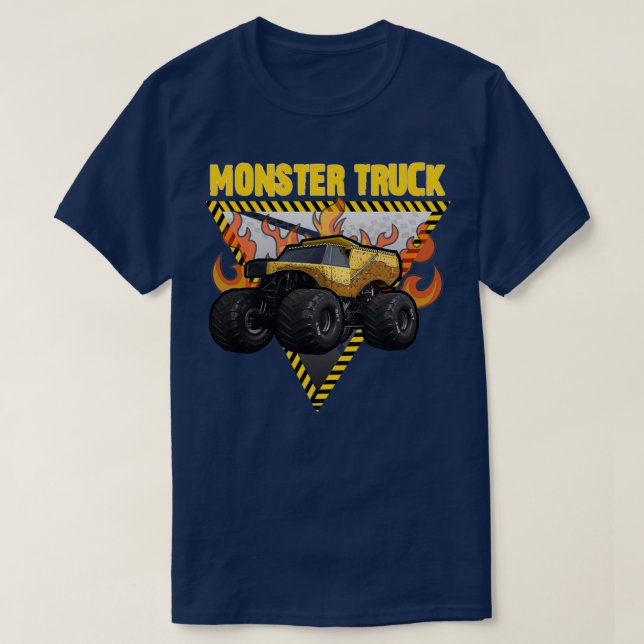Monster LKW Erdschüttelmonster LKW-Liebhaber T-Shirt (Design vorne)