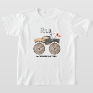 Monster LKW Geburtstag Brauchen 4 Speed Kinder T-Shirt