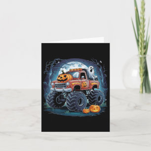 Monster-LKW Ghost Pumpkin Spooky Jahreszeit Hallow Karte