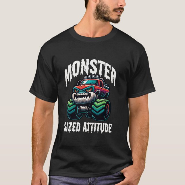 Monster LKW Monster Höhenlage abseits der Straße T-Shirt (Vorderseite)
