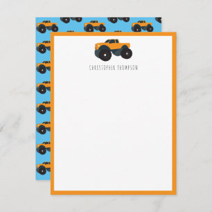 Monster Lkw-Nutzfahrzeug Mitteilungskarte