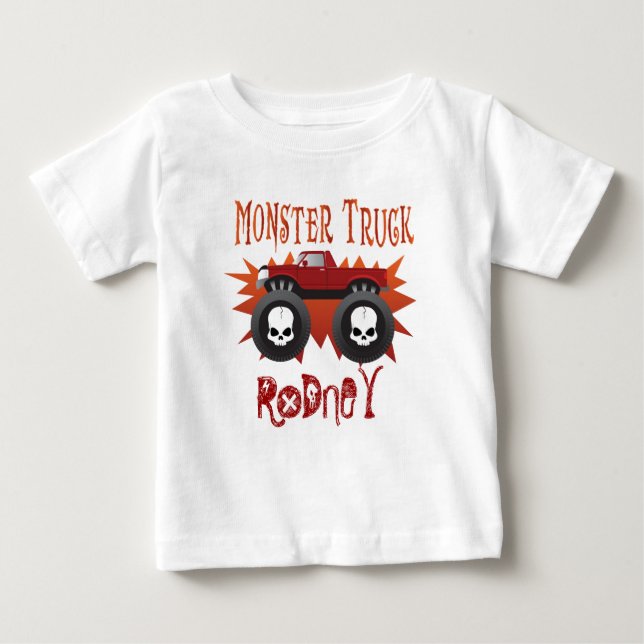 Monster-LKW-Verrücktheit Baby T-shirt (Vorderseite)