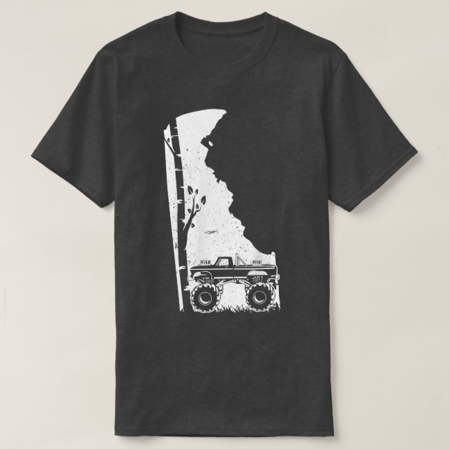 Monster LKW Vintag- Geländewagen von Delaware T-Shirt (Design vorne)