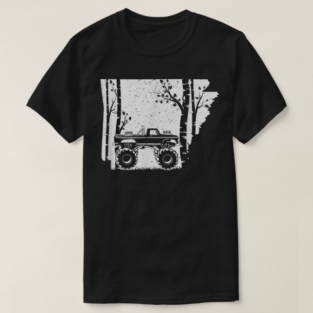 Monster LKW Vintag- Geländewald Arkansas T-Shirt (Design vorne)