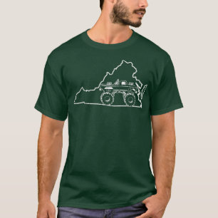Monster-LKW Vintag- Virginia Geländefahrer T-Shirt
