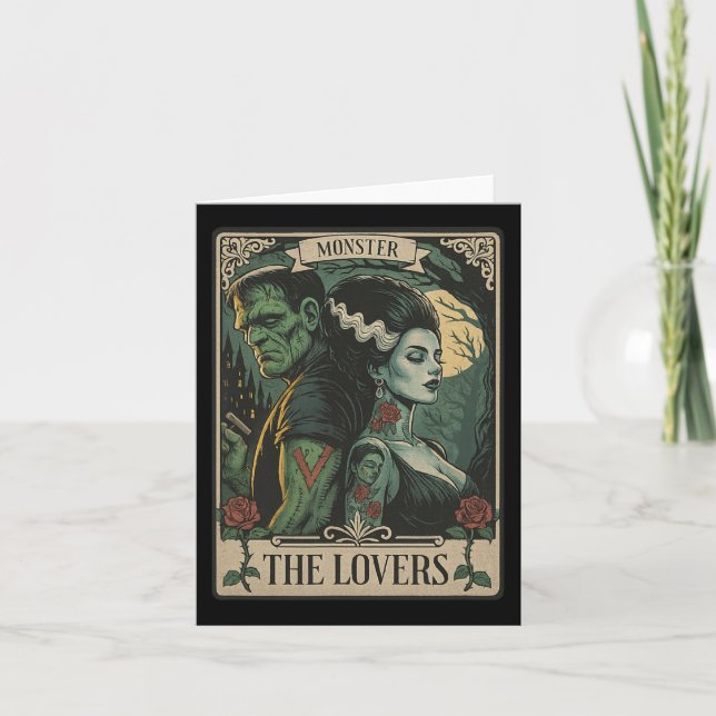 Monster Lovers Tarot Card Gothic Frankenstein Hall Karte (Vorderseite)