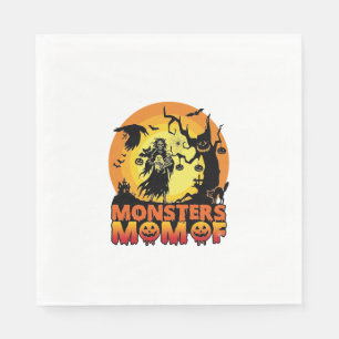 Monster-Mama Halloween-Monster-Geist Skelett Spoo Serviette