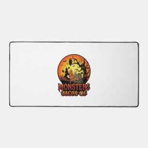 Monster-Mama Halloween-Skelett-Kürbis-Eule Gruseli Schreibtischunterlage