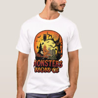 Monster-Mama Halloween-Skelett-Kürbis-Eule Gruseli