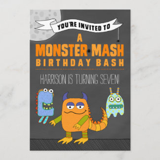 Monster Mash BIRTHTAY Bash Einladungen