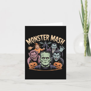 Monster Mash Clic Halloween Monster Spooker Horror Karte