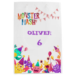 Monster Mash Gift Bag - Kids Party Favor Mittlere Geschenktüte