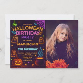 Monster Mash Halloween Geburtstagseinladung Einladung