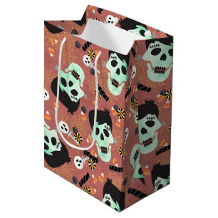 Monster Mash Halloween Geburtstagsgeschenktasche Mittlere Geschenktüte