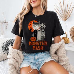 Monster Mash Halloween Kreaturen Spooky Niedlich T-Shirt