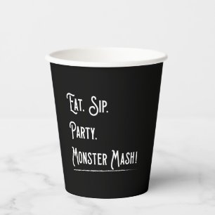 Monster Mash Halloween-Party Pappbecher