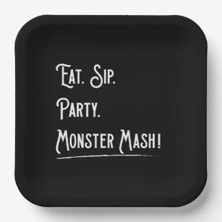 Monster Mash Halloween-Party Pappteller